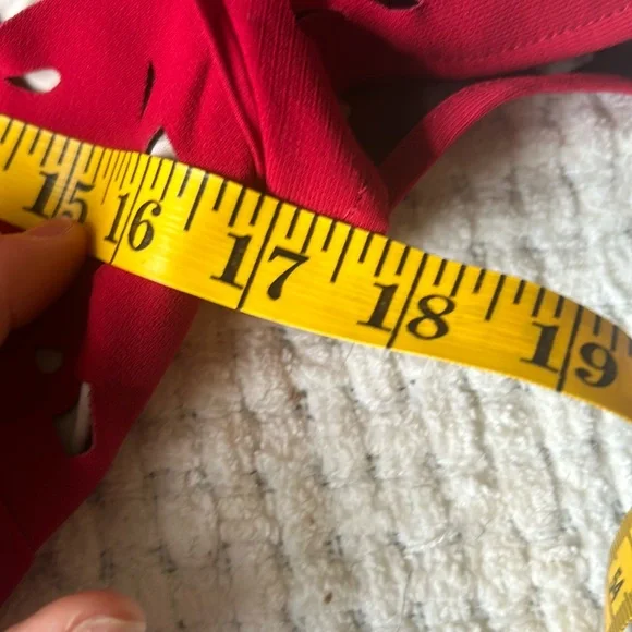 NWT Moulinette Soeurs red cut out dress. Size 2. From Anthropologie. Gorgeous! - Picture 13 of 16